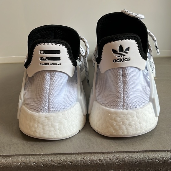 Adidas x Pharrell NMD Human Race Cloud White Sneakers - Picture 4 of 12